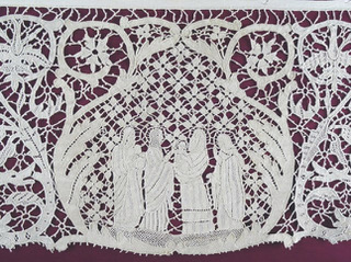 Lace sample from new book "Mus&eacute;e de la Visitation":  [Publicity photo]